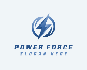 Power Lightning Energy  logo design