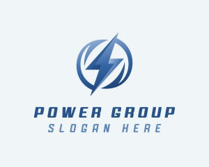 Power Lightning Energy  logo design