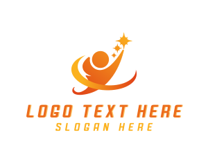 Coach - Star Human Leader Outsourcing logo design