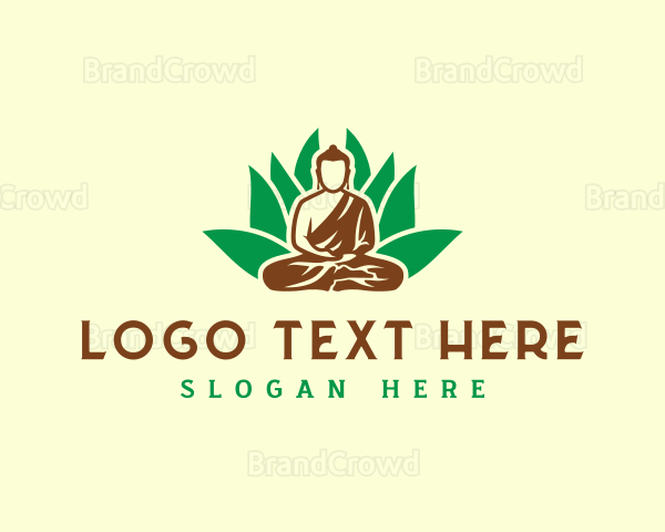 Buddha Lotus Meditation Logo