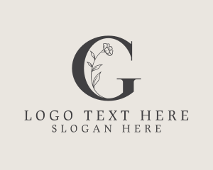 Plant - Elegant Floral Garden Letter G logo design