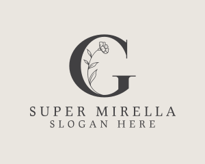 Spa - Elegant Floral Garden Letter G logo design