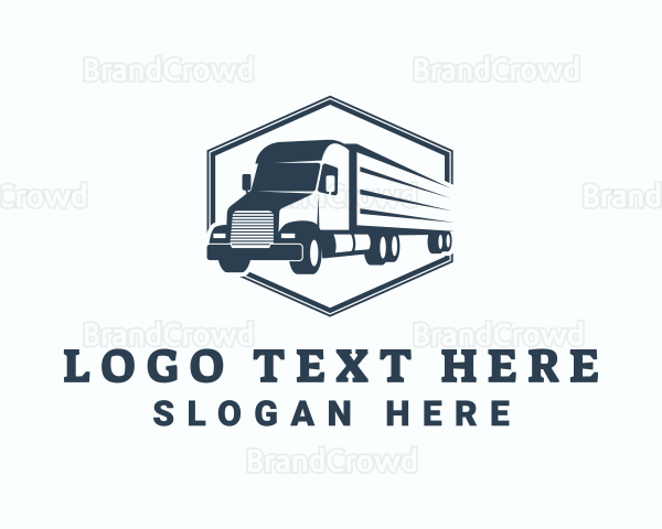 Transport Trailer Truck Logo