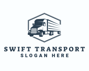 Transport Trailer Truck logo design