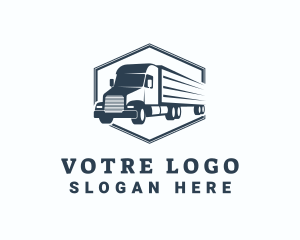 Transportation - Transport Trailer Truck logo design