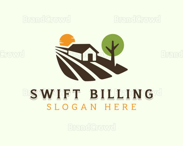 Backyard Lawn Landscaping Logo