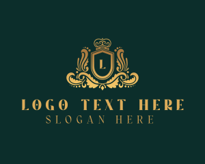 Luxury - Gold High End Royal Shield logo design