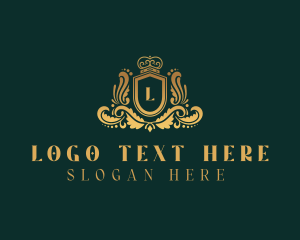 Regal - Gold High End Royal Shield logo design