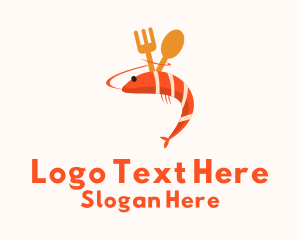 Seafood Shrimp Cuisine Logo