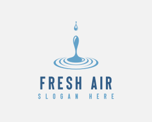 Cool Water Drop logo design