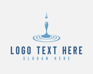 Fresh - Cool Water Drop logo design