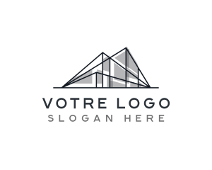 Contractor Architecture Building logo design