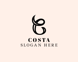 Fancy Script Business logo design