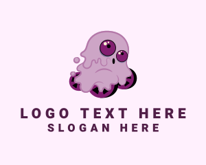 Skate - Purple Monster Skate logo design
