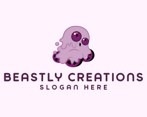 Spooky Monster Skate logo design