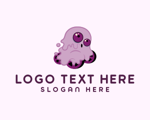 Skate - Spooky Monster Skate logo design
