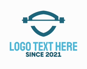 Muscle - Weights Fitness Training Gym Shield logo design