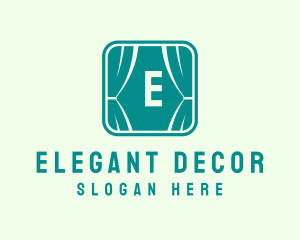 Decor - Window Curtain Decor logo design