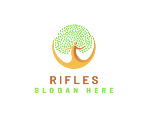 Human Wellness Tree Logo