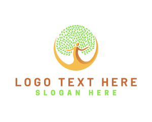 Human Wellness Tree Logo