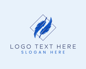 Stationery - Feather Publishing Author logo design