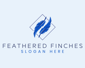 Feather Publishing Author logo design