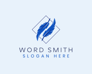 Author - Feather Publishing Author logo design