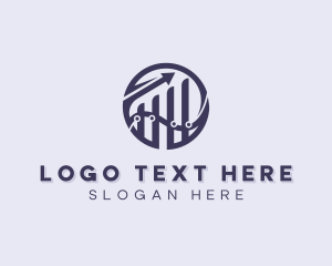 Financial - Financial Consultant Graph logo design