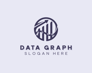 Financial Analytics Graph logo design