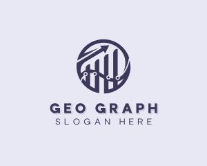 Financial Analytics Graph logo design