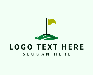 Tournament - Country Club Golf Flag logo design