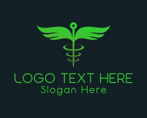 Dry Needling - Medical Acupuncture Wings logo design