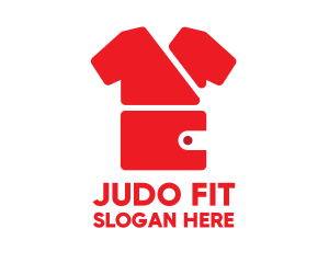 Judo - Red Gis Wallet logo design
