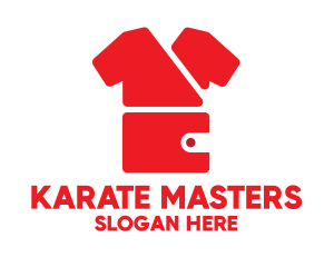 Karate - Red Gis Wallet logo design
