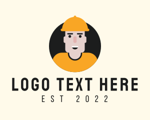 Character - Construction Worker Handyman logo design