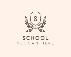 Academy School Crest logo design