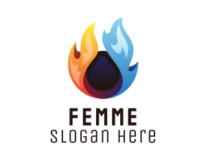 Fire Water Sphere  Logo