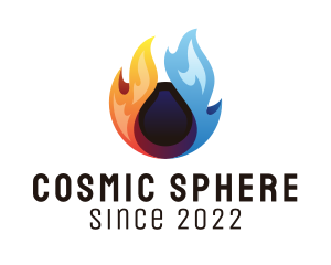 Fire Water Sphere  logo design