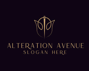 Needle Rose Alteration logo design