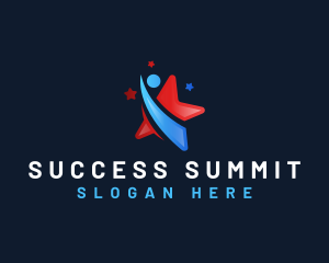 Human Star Success logo design