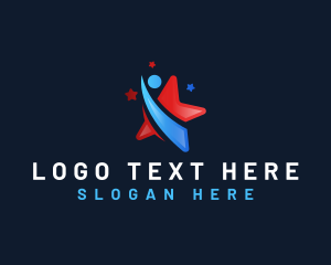 Highest - Human Star Success logo design