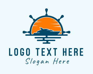 Tourism - Yacht Steering Wheel logo design