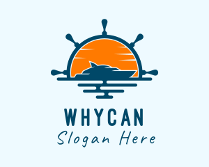 Vacation - Yacht Steering Wheel logo design