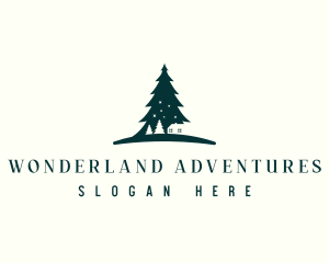 Pine Tree Cabin logo design