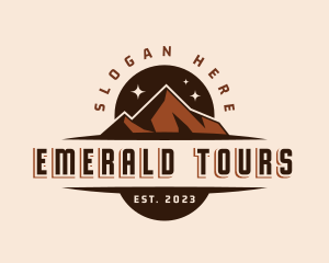 Mountain Hiking Tour logo design