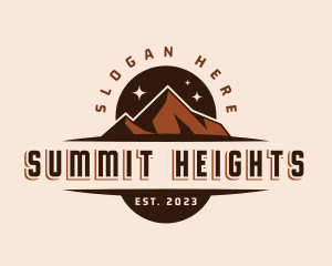 Climbing - Mountain Hiking Tour logo design
