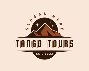 Mountain Hiking Tour logo design