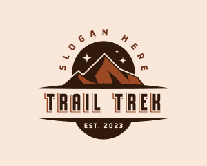 Hiking - Mountain Hiking Tour logo design