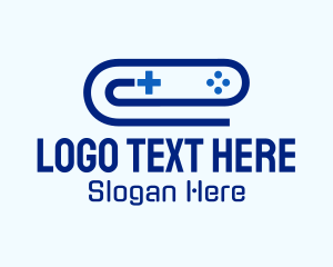 Game Streamer - Gaming Console Clip logo design