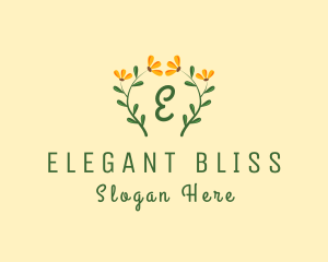 Decorative - Sunflower Plant Wreath logo design